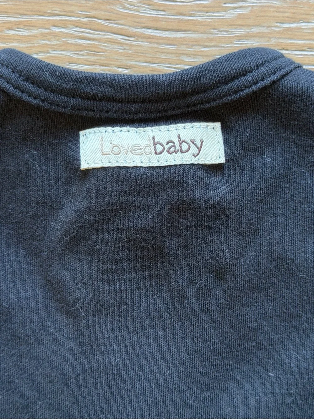L’ovedBaby Black Baby Footed One-Piece Pajamas - 100% Organic Cotton